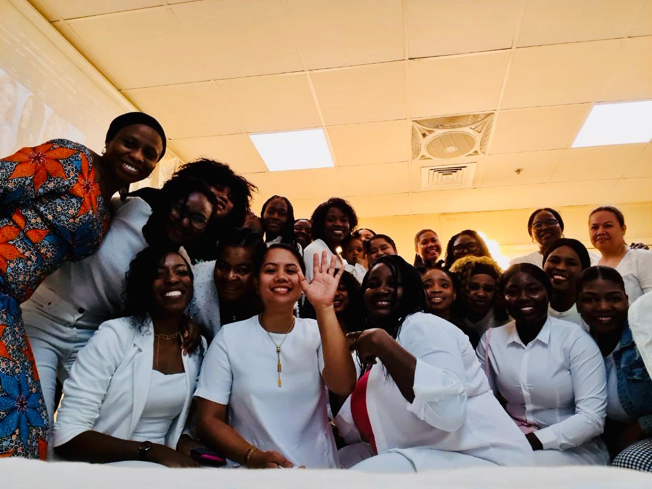 BECB community moment in white